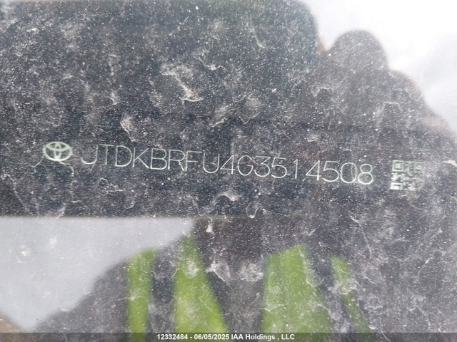 JTDKBRFU4G3514508 Toyota 2zr-fxe,1nm
