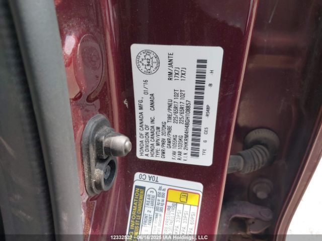 2HKRM4H48GH108857 Honda k24w9