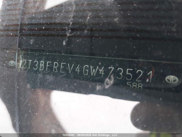 2T3BFREV4GW473521 Toyota 2ar-fe