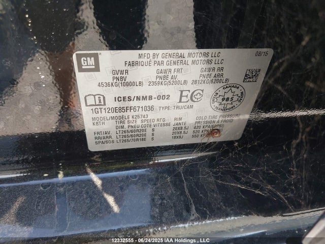 1GT120E85FF671036 GMC lml