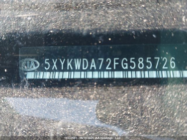 5XYKWDA72FG585726 KIA Sorento Sx/sx Limited