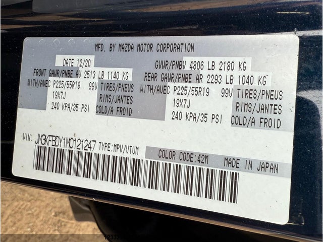 JM3KFBDY1M0121247 Mazda py turbo