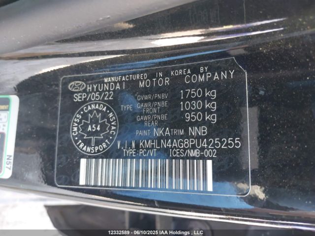 KMHLN4AG8PU425255 Hyundai Elantra Luxury Ivt
