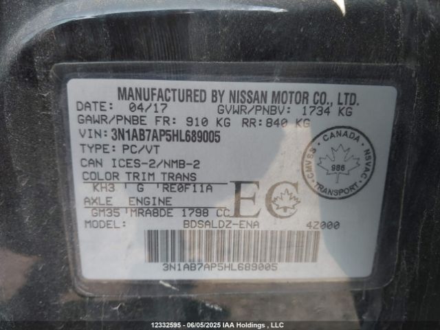 3N1AB7AP5HL689005 Nissan 2017
