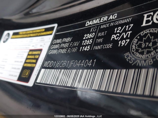 WDD1J6GB1JF044041 Mercedes-Benz m276