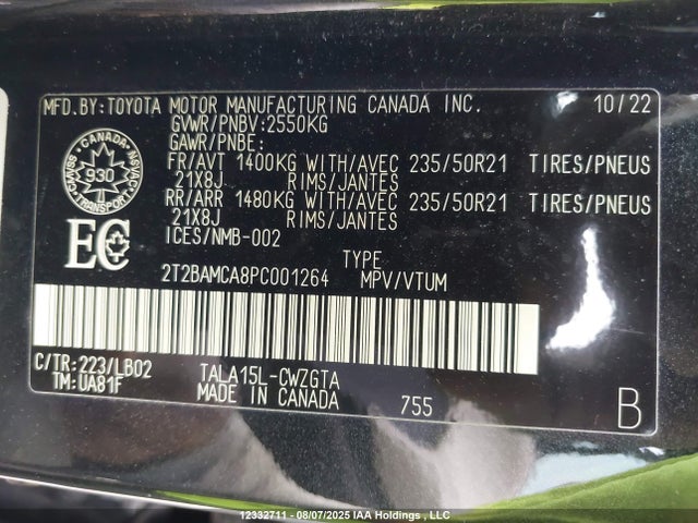 2T2BAMCA8PC001264 Lexus t24a-fts