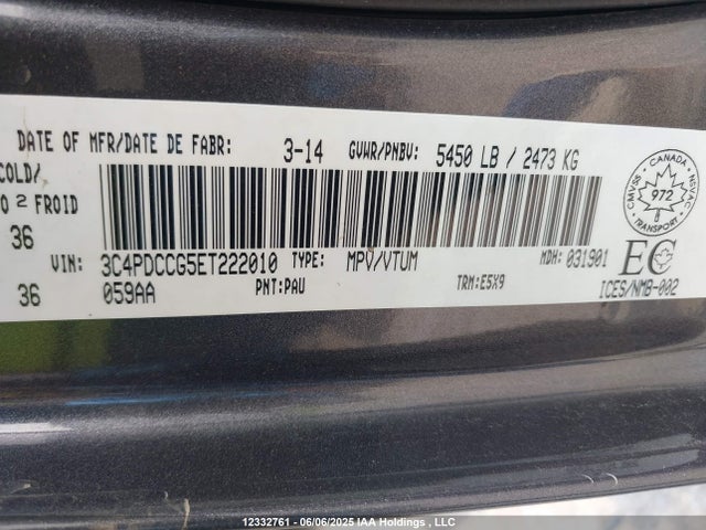 3C4PDCCG5ET222010 Dodge 2014