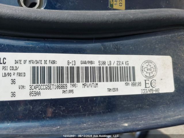 3C4PDCCG5ET106869 Dodge Journey
