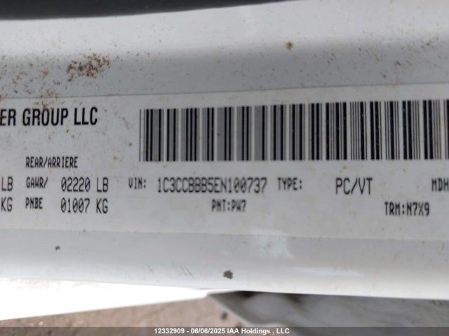 Chrysler 200 2014 1C3CCBBB5EN100737 Image 9