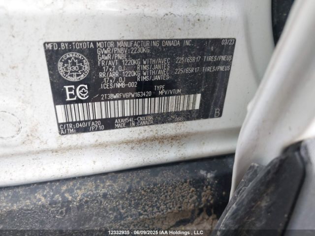 2T3BWRFV6PW163420 Toyota a25a-fxs, 3nm+4nm(ni)