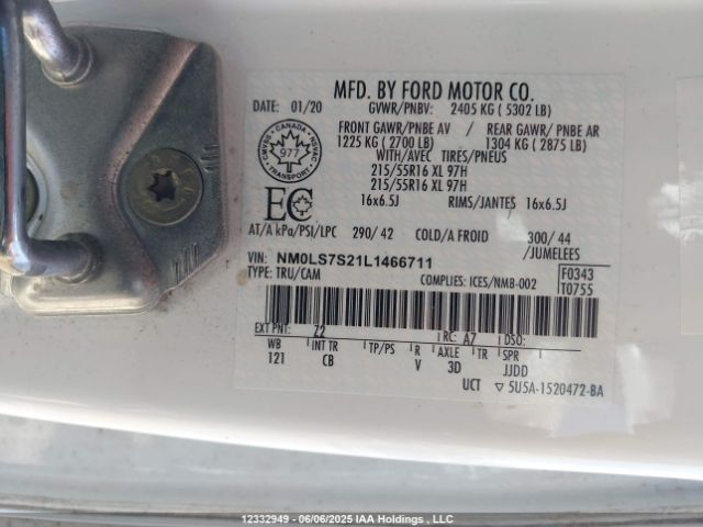 NM0LS7S21L1466711 Ford Transit Connect Xl