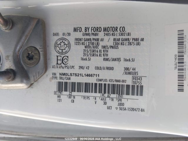 NM0LS7S21L1466711 Ford Transit Connect Xl