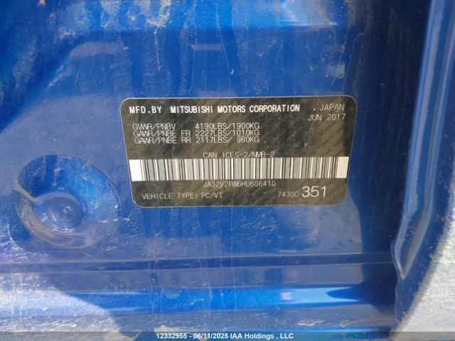 JA32V2FW6HU606410 Mitsubishi 2.4 dohc mivec