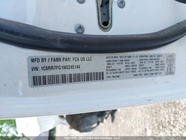 1C6RR7FG1NS245144 RAM 1500 Classic Tradesman