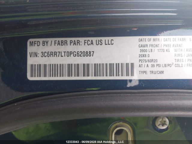 3C6RR7LT0PG620887 RAM 1500