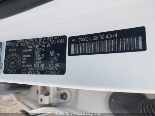 KNDCE3LG8L5056574 KIA Niro Ev Sx Touring