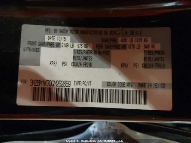 3MZBM1K70GM262859 Mazda pe