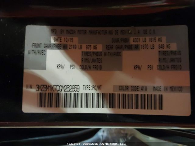 3MZBM1K70GM262859 Mazda pe