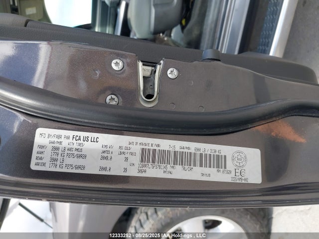 RAM 1500 2015 1C6RR7LT5FS781145 Image 9