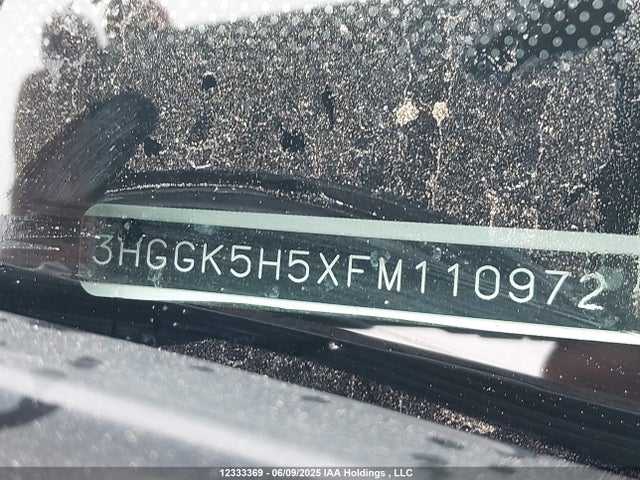 3HGGK5H5XFM110972 Honda l15b1