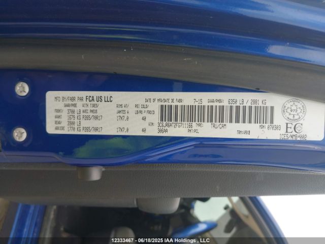 3C6JR6AT2FG711166 RAM 1500