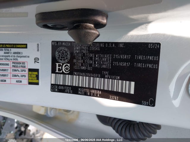 7MUFBABG1RV040818 Toyota m20a-fxs