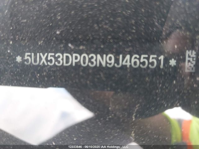 5UX53DP03N9J46551 BMW X3