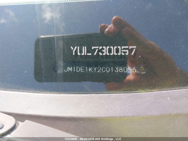 12333640 :رقم المزاد ، JM1DE1KY2C0138056 vin ، 2012 Mazda Mazda2 مزاد بيع