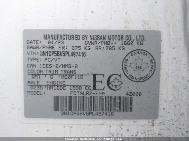3N1CP5BV5PL497416 Nissan Kicks