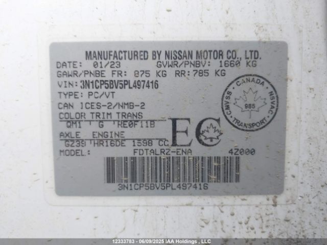 3N1CP5BV5PL497416 Nissan Kicks