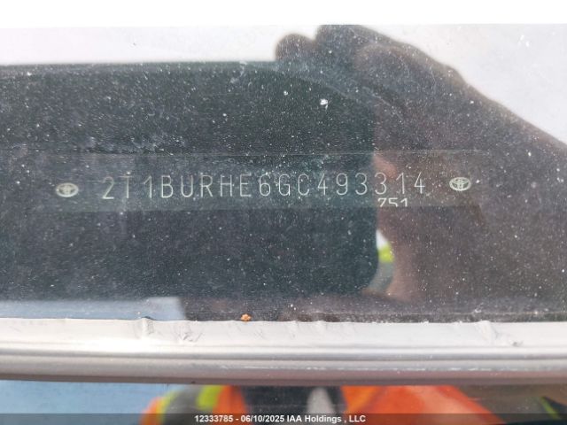 2T1BURHE6GC493314 Toyota COROLLA LE