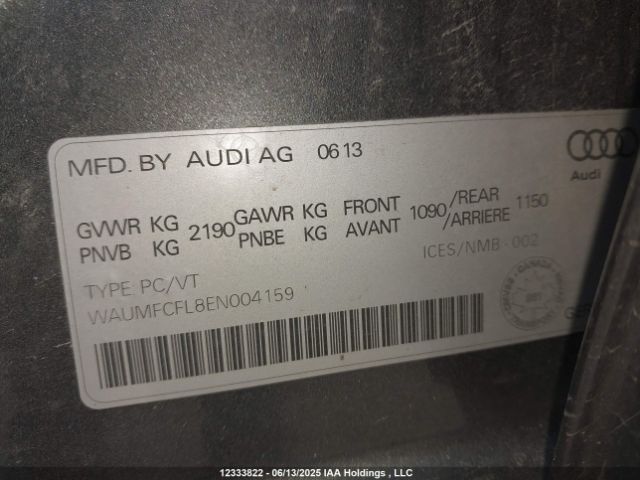 WAUMFCFL8EN004159 Audi flex fuel engine