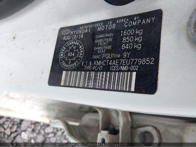 Hyundai dohc gdi gamma 2014 KMHCT4AE7EU779852 Image 9