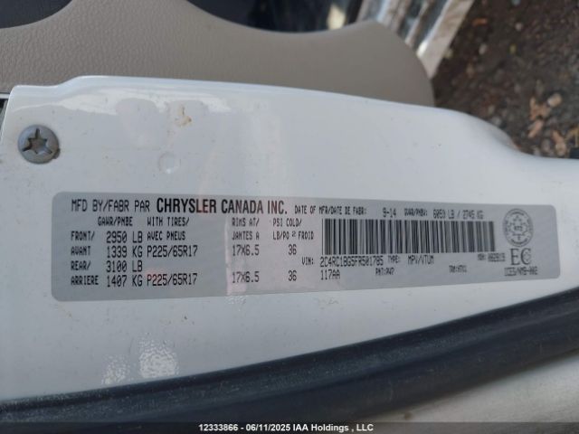 2C4RC1BG5FR501785 Chrysler Town and Country