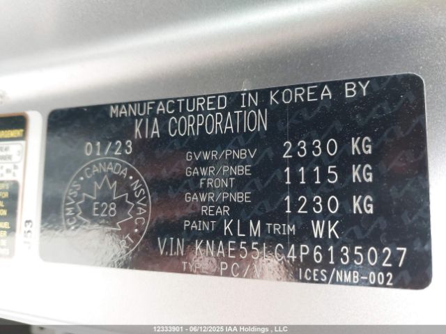 KNAE55LC4P6135027 KIA tgdi lambda ii