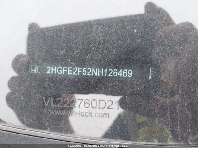 2HGFE2F52NH126469 Honda Civic Sport
