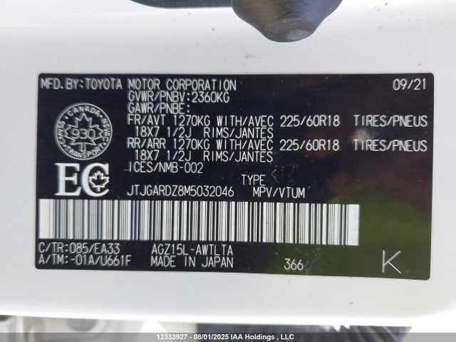 JTJGARDZ8M5032046 Lexus NX 300
