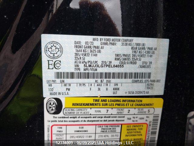 5LMJJ3LG7PEL04055 Lincoln gtdi