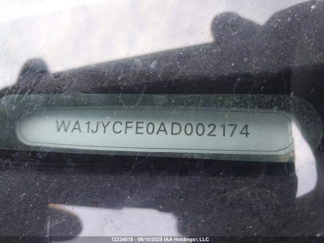 2010 Audi Q7 Premium მანქანა იყიდება აუქციონზე, vin: WA1JYCFE0AD002174, აუქციონის ნომერი: 12334018