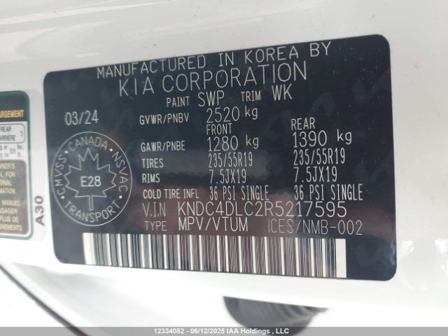 KNDC4DLC2R5217595 KIA EV6