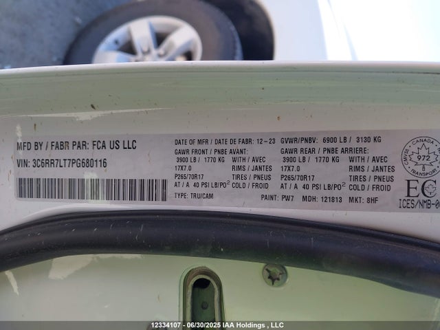 RAM 2023 2023 3C6RR7LT7PG680116 Image 9