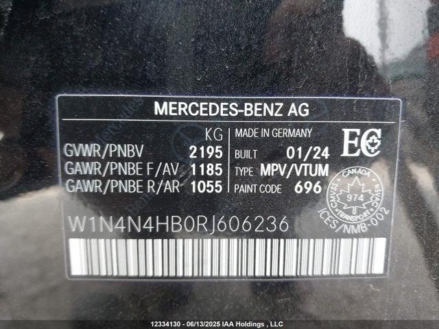W1N4N4HB0RJ606236 Mercedes-Benz m260