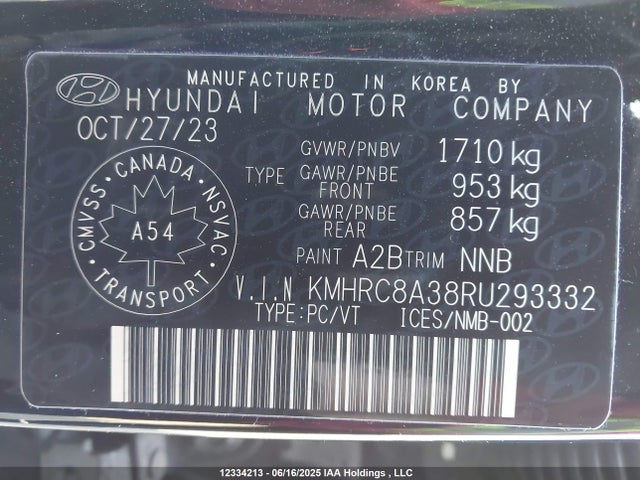 KMHRC8A38RU293332 Hyundai Venue Preferred