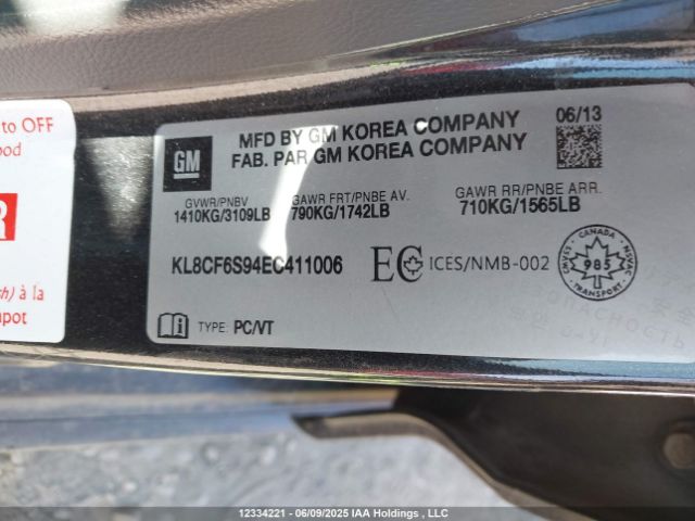 KL8CF6S94EC411006 Chevrolet ll0