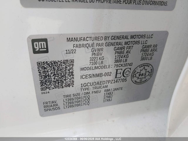 Chevrolet Silverado K1500 2023 1GCUDAED7PZ147705 Image 17