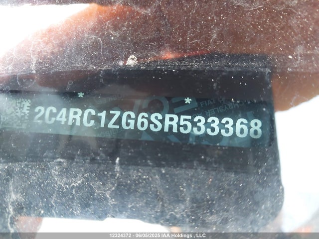 2C4RC1ZG6SR533368 Chrysler Grand Caravan Sxt