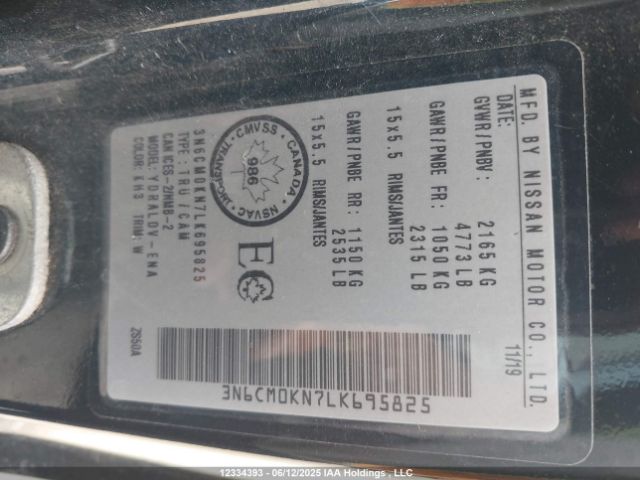 3N6CM0KN7LK695825 Nissan NV200