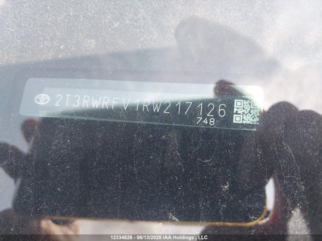 2T3RWRFV1RW217126 Toyota a25a-fxs