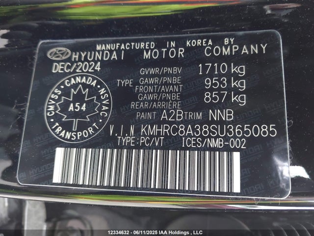 Продажа на аукционе авто 2025 Hyundai Venue Sel/limited, vin: KMHRC8A38SU365085, номер лота: 12334632