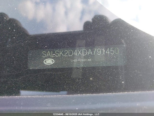 Aukcja sprzedaży 2013 Land Rover Range Rover Sport, vin: SALSK2D4XDA791450, numer aukcji: 12334645